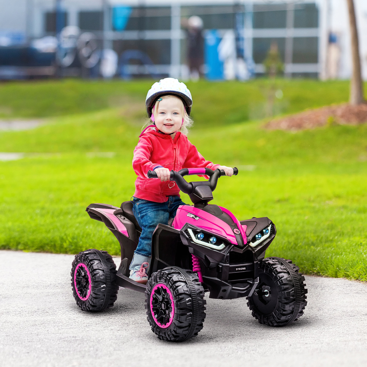 Adventure Awaits: HOMCOM 12V Kids Electric Quad Bike ATV - Pink Fun on Wheels!