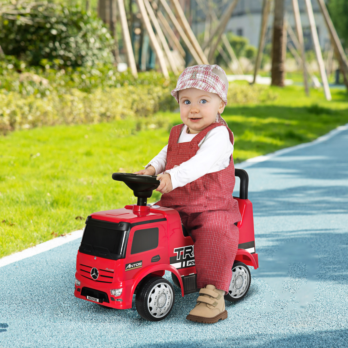 Mercedes 3-in-1 Kids Ride-On Car with Storage - Fun & Interactive Toy for Toddlers