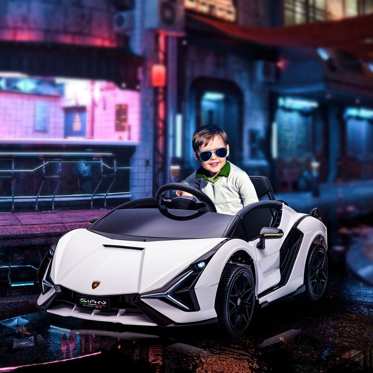 Lamborghini SIAN 12V Kids Electric Car Toy w/ Remote - Fun & Safe Driving!