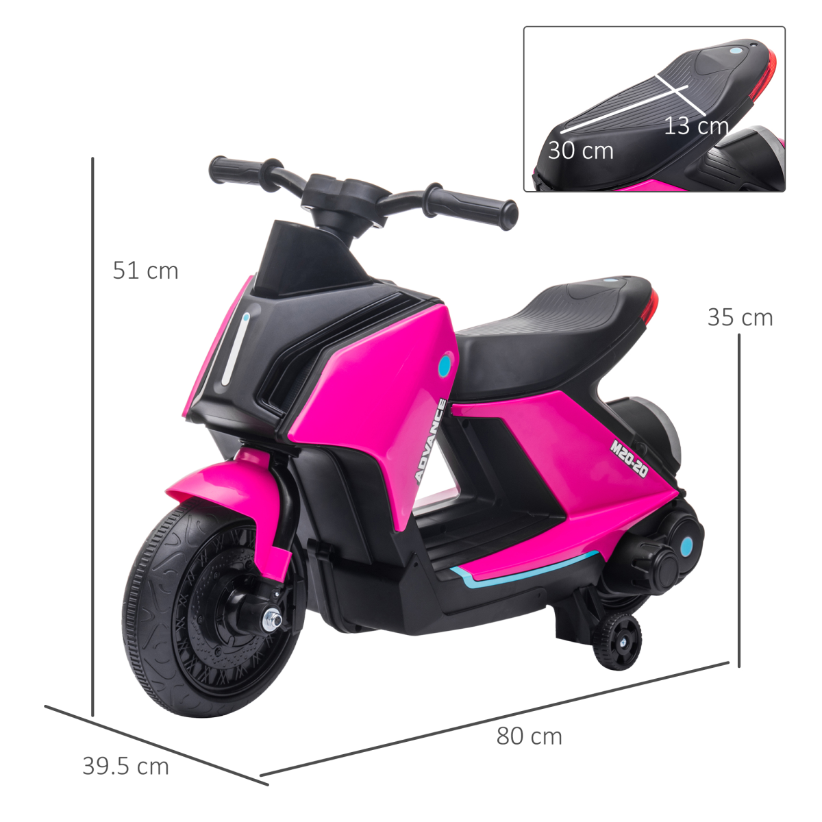 Kid's 6V Electric Pedal Motorcycle - Fun, Safe Ride-On Toy for Ages 2-4