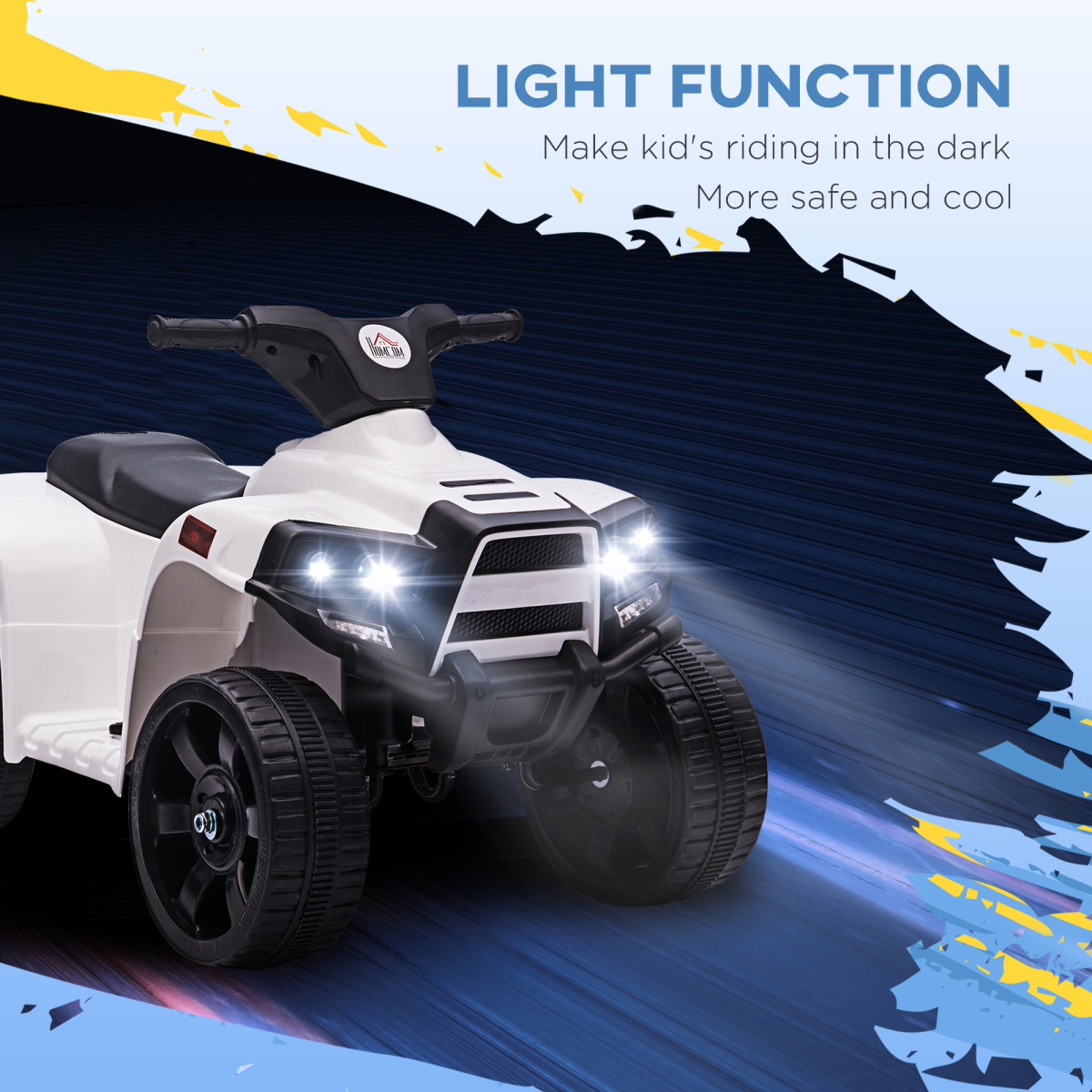Electric 6V Kids ATV Ride-On Car for Toddlers - Stylish Black Adventure!