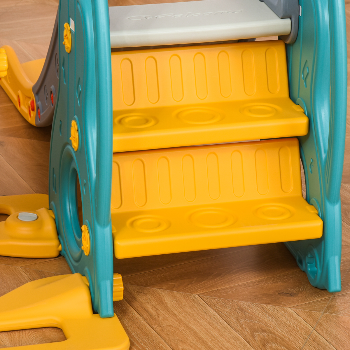 Ultimate 3-in-1 Kids Activity Center: Swing, Slide & Basketball Fun!
