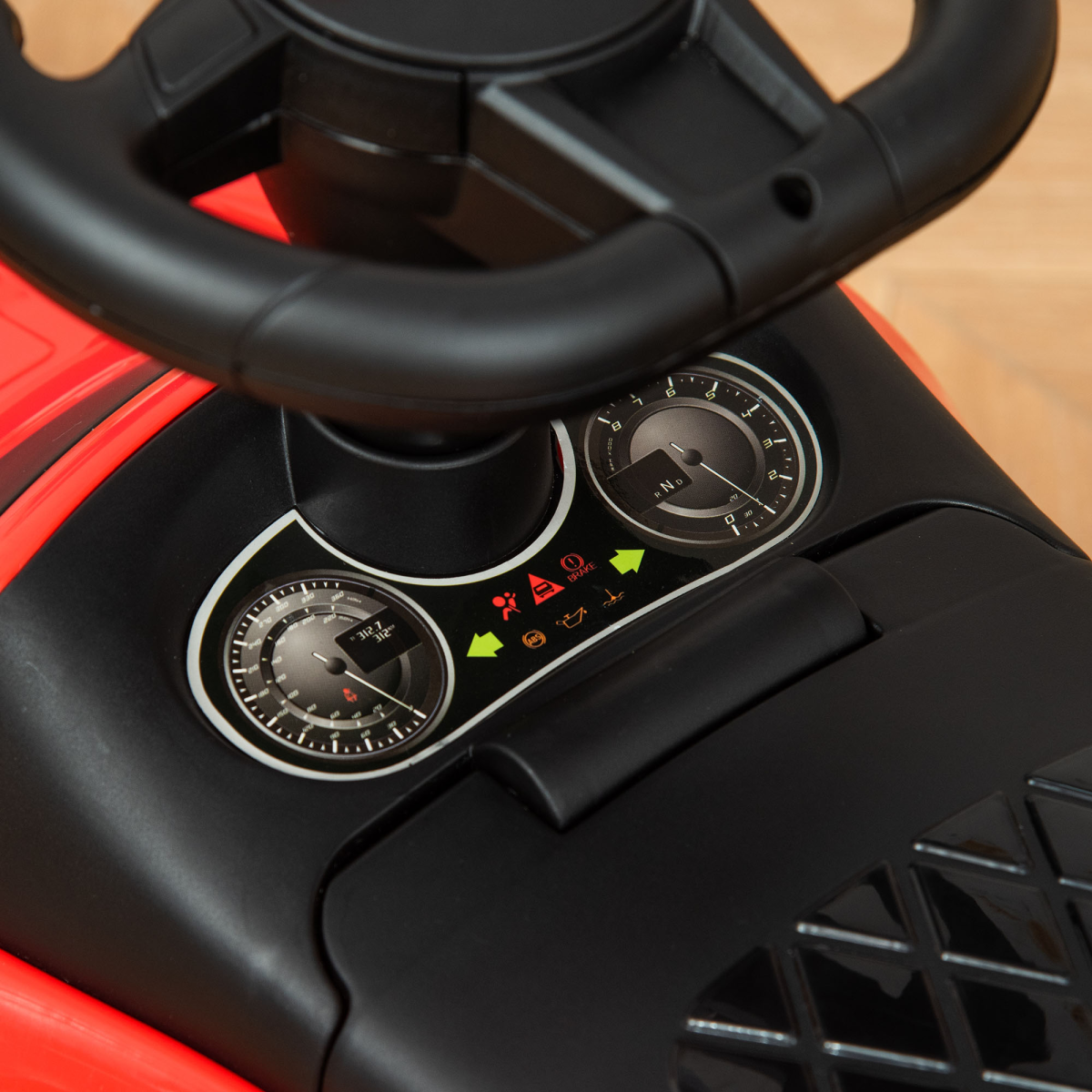 Red Ride-On Car Walker for Toddlers: Fun, Safe & Active Playtime Adventure!