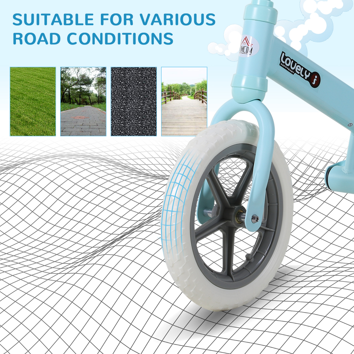 Adjustable No-Pedal Balance Bike for Kids 2-5 Years - HOMCOM