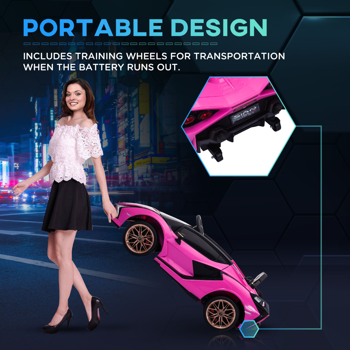 Lamborghini SIAN 12V Remote Control Kids Electric Ride-On Car