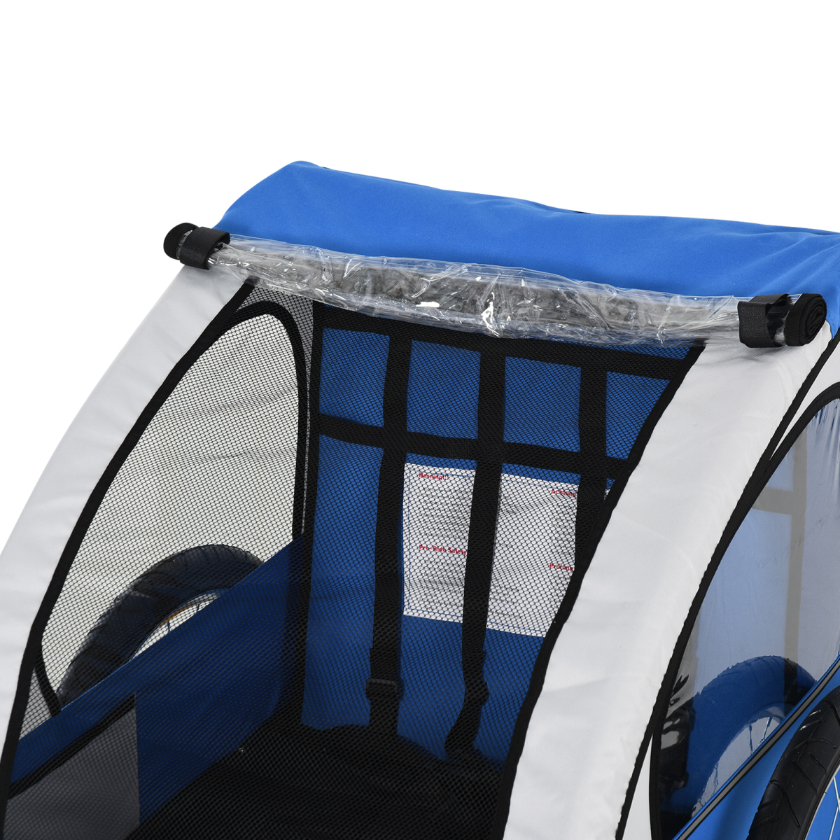 Adventure Buddy: 2-Seat Steel Frame Child Bike Trailer - Safe & Fun Rides!