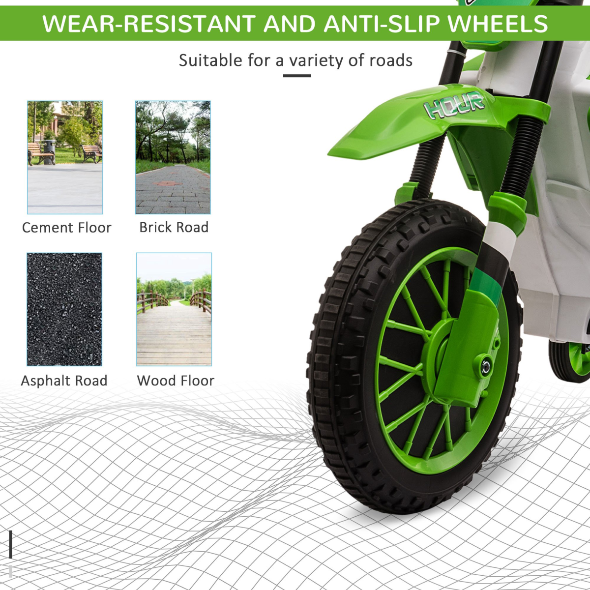 AdventurePro 12V Kids Electric Motorbike - Safe & Fun Ride-On with Training Wheels!