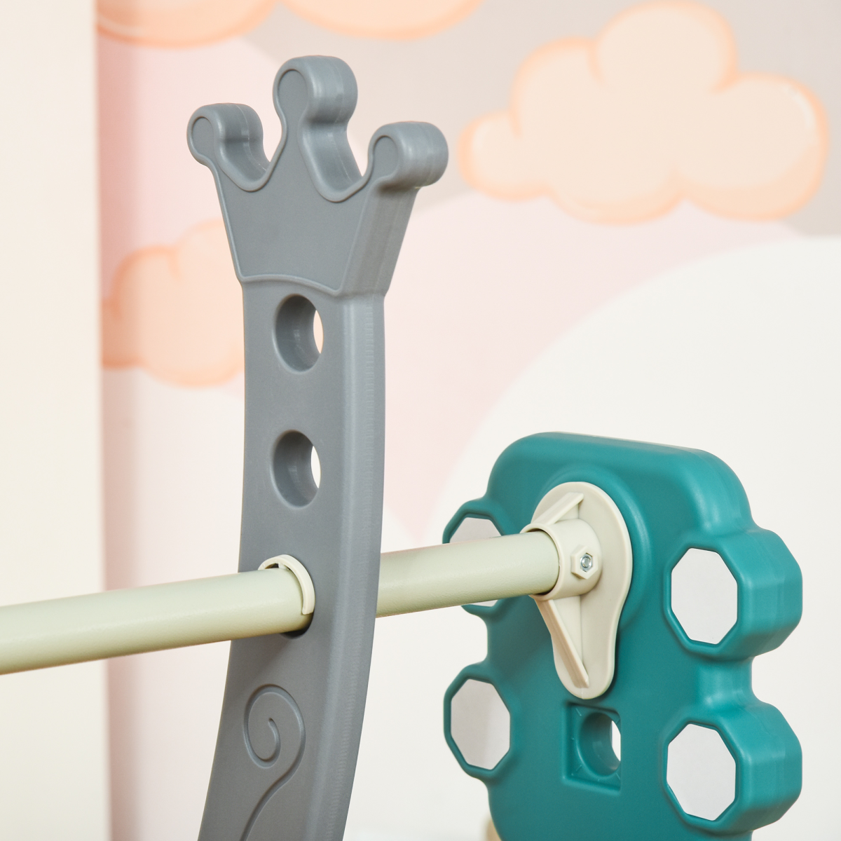 Ultimate 3-in-1 Kids Activity Center: Swing, Slide & Basketball Fun!