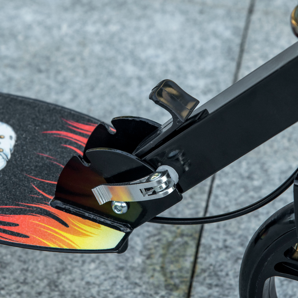 Adjustable Height Foldable Kick Scooter for Kids - Big Wheels & Safe Brake!