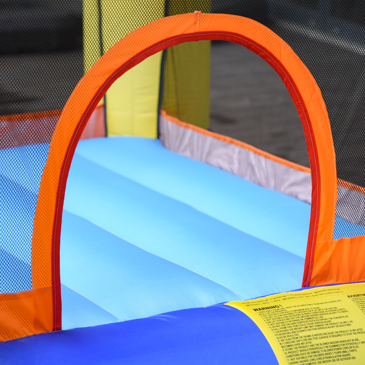 Bouncy Castle with Slide Basket Trampoline Monster Design