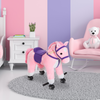 Wheeled Rocking Horse Ride on Rocker Children Riding Toy Plush Sound HOMCOM
