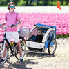 Adventure Buddy: 2-Seat Steel Frame Child Bike Trailer - Safe & Fun Rides!