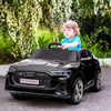 Licensed Audi E-tron 12V Kids Ride-On Car with Remote, Lights & Music - Black