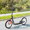 Adjustable Kids Kick Scooter with Inflatable Wheels - Smooth Ride in Black!