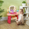 Kids Dressing Table with Mirror, LED Light, Music, 23 Accessories