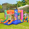 Bouncy Castle with Slide Basket Trampoline Monster Design