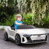 Audi RS e-tron GT 12V Kids Electric Ride-On Car with Remote Control - White