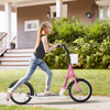 HOMCOM Adjustable Kids Kick Scooter with Dual Brakes - Safe & Stylish Ride!