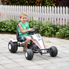 Child's Racing-Style Pedal Go Kart w/ Brake Gears Steering Wheel Seat