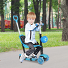 HOMCOM 5-in-1 Kids Kick Scooter: Adjustable, Removable Seat & Fun Basket!