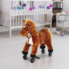 Rocking Horse Ride on Rocker Children Plush Toy Wooden Horse Sound
