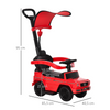 Premium Mercedes-Benz G350 3-in-1 Kids Ride-on Stroller Car - Red