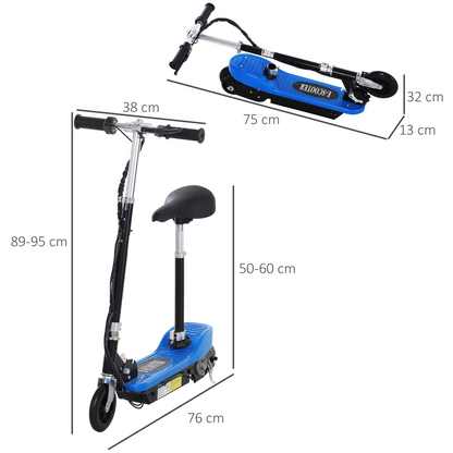 Blue Kids Electric Foldable Scooter - Durable, Stylish, & Easy to Carry!