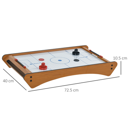 Mini Air Hockey Table: Fun Compact Game with Scoreboard & Two Pucks Included!