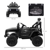 FunMax 12V Kids Electric Off-Road Ride-On Truck with Remote Control – Black