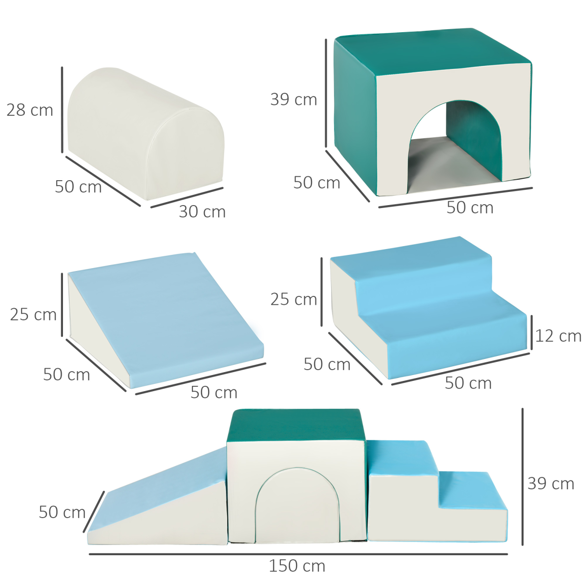 Soft Foam Climber Blocks Set for Toddlers - Safe Playtime Fun (Ages 1-3)