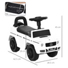 HOMCOM Benz G350 Kids Sliding Car - Foot-to-Floor Fun & Storage!