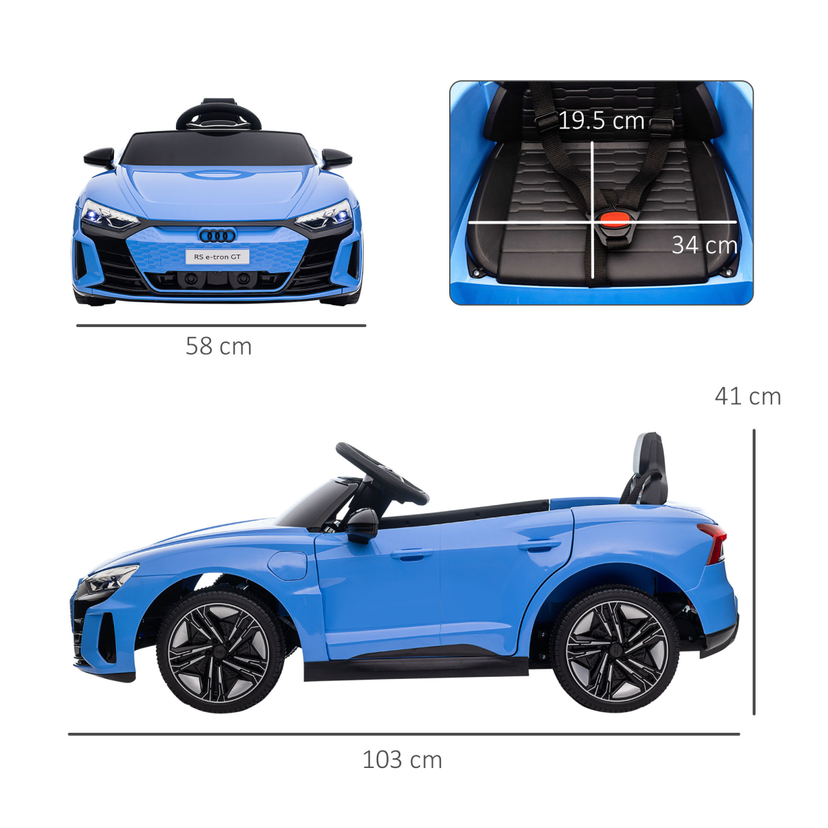 Rev Up Fun: Audi RS e-tron GT Electric Ride-On for Kids with Remote Control