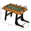 Compact Foosball Table - Mini Soccer Gaming Fun for Family & Friends