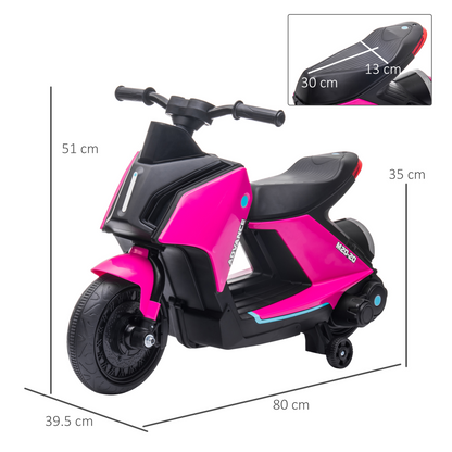 Kid's 6V Electric Pedal Motorcycle - Fun, Safe Ride-On Toy for Ages 2-4