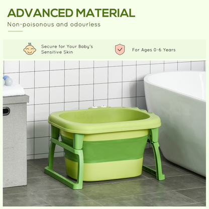 Convertible Foldable Baby Bathtub & Stool - Perfect for Growing Newborns!