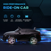 Licensed Audi E-tron 12V Kids Ride-On Car with Remote, Lights & Music - Black