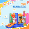 Bouncy Castle with Slide Basket Trampoline Monster Design