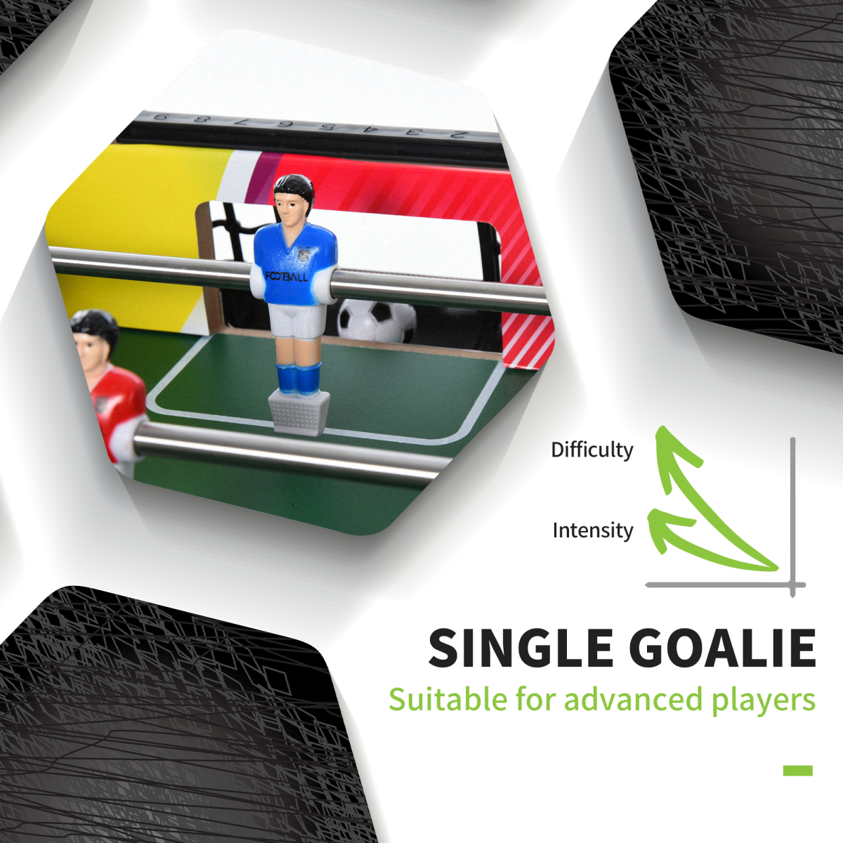 Classic 2.8FT Football Table - Ultimate Pub-Style Game for Friendly Competitions