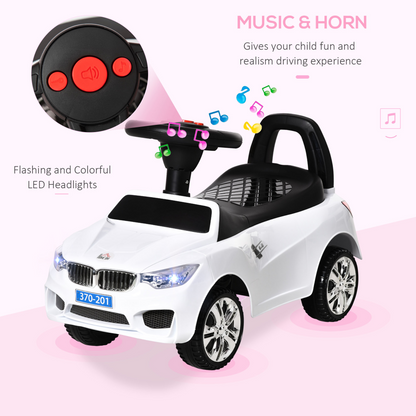 Stylish Ride-On Car for Toddlers: Interactive Sliding Car with Music & Storage