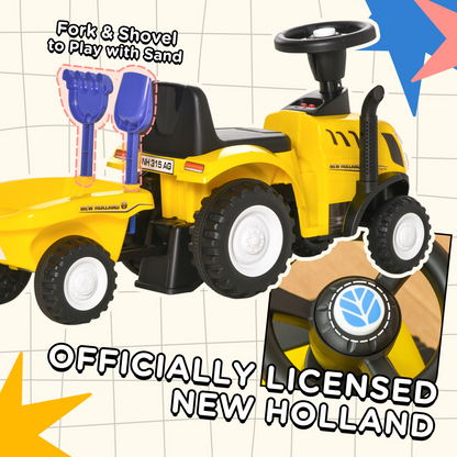 Adventure Awaits: HOMCOM Ride-On Tractor Toddler Walker & Slider for 12-36 Months
