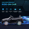 Mercedes Benz 12V Kids Ride-On Car with Remote Control & Music - Black