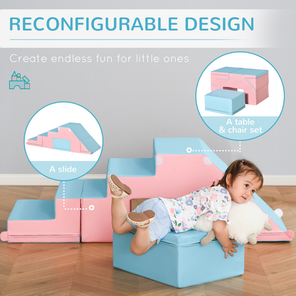 Climb & Play: 2-Piece Soft Foam Baby Climber Block Set for Toddlers Ages 1-3