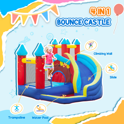 Ultimate Kids Bouncy Castle: Slide, Pool, Trampoline & Climbing Adventure!