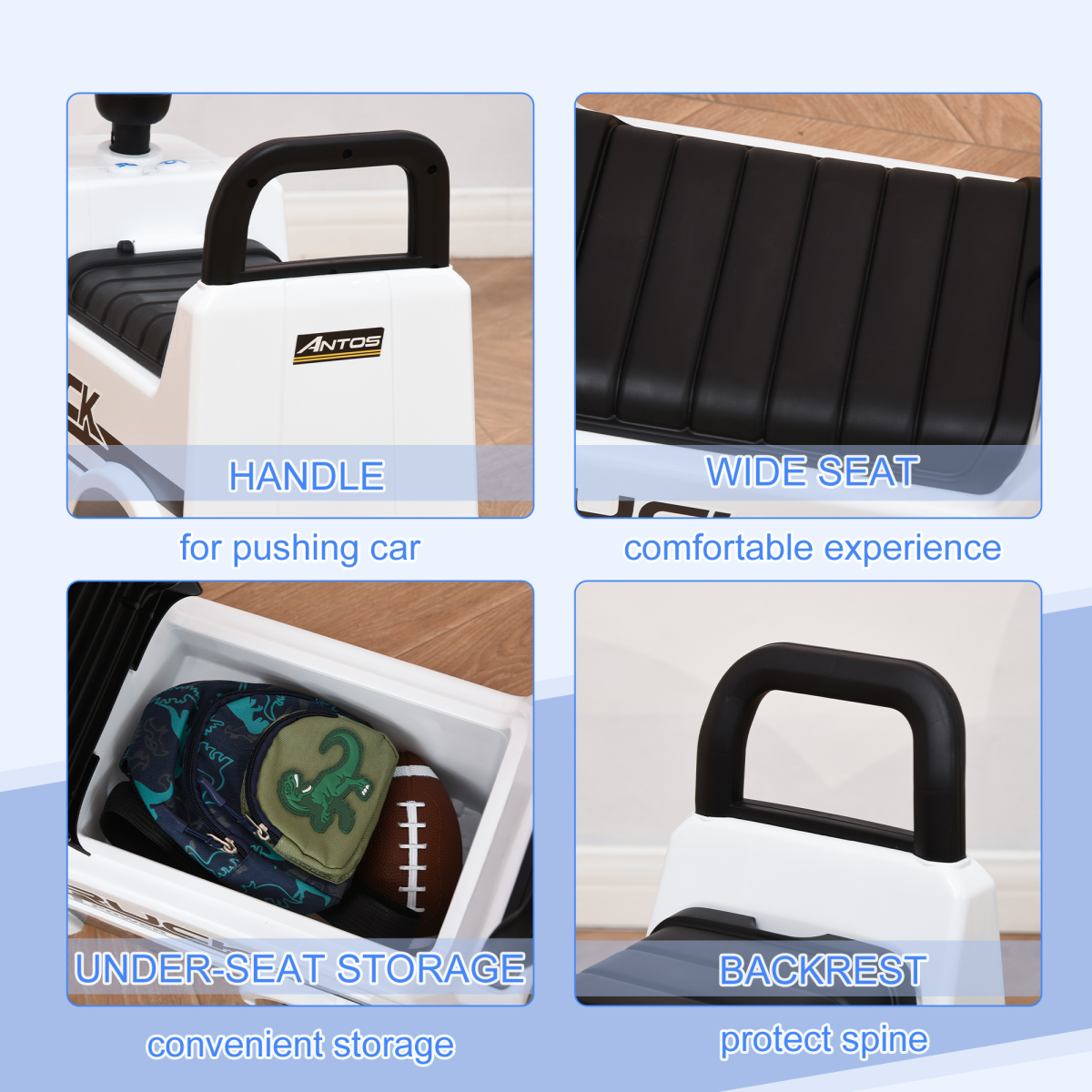 Mercedes 3-in-1 Kids Ride-On Car: Interactive Fun & Storage for Little Drivers