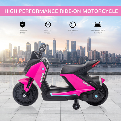 Kid's 6V Electric Pedal Motorcycle - Fun, Safe Ride-On Toy for Ages 2-4