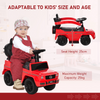 Premium Mercedes-Benz G350 3-in-1 Kids Ride-on Stroller Car - Red