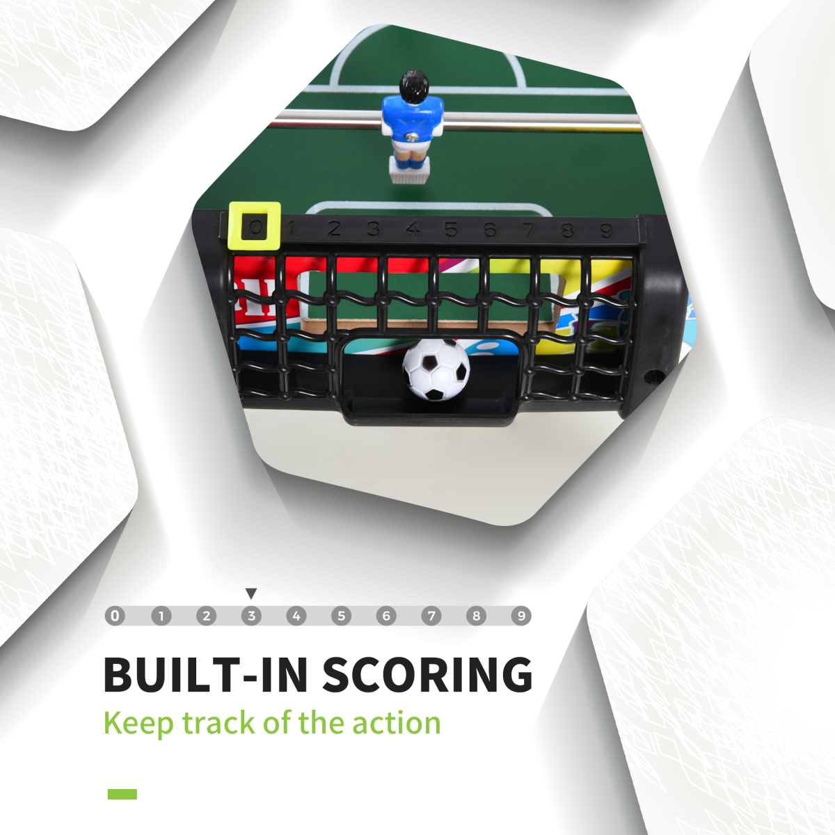 Classic 2.8FT Football Table - Ultimate Pub-Style Game for Friendly Competitions