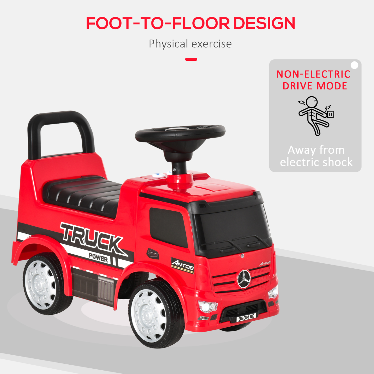 Mercedes 3-in-1 Kids Ride-On Car with Storage - Fun & Interactive Toy for Toddlers