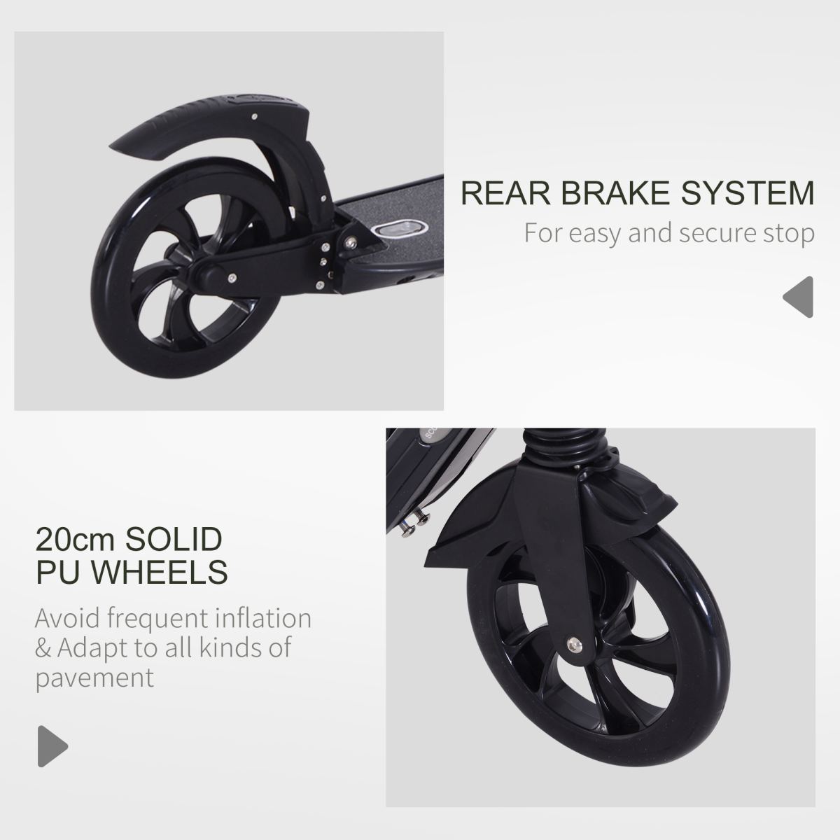 Ultra-Fold Adjustable Kick Scooter for Teens & Adults - Compact & Safe Riding