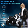 Electric Kids Ride on Motorcycle BMW Liscensed Headlights Music Black